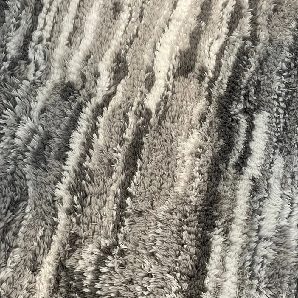 Bath Mat Set - Gray and White